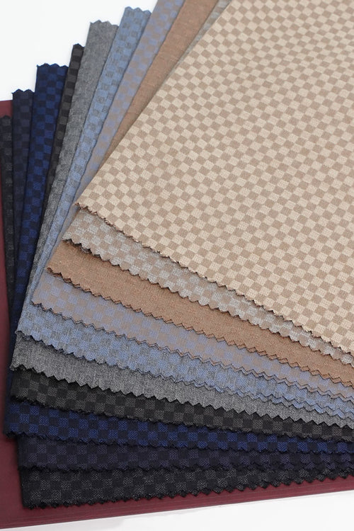 Jerome English S130 wool & cashmere check book – all colors